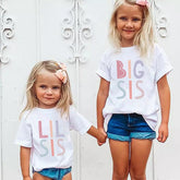 New Big Sister Little Sister Matching Sister Outfits Cotton Short-TB00967-Veeddydropshipping